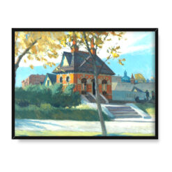 Edward Hopper Stacja w małym mieście 40×30