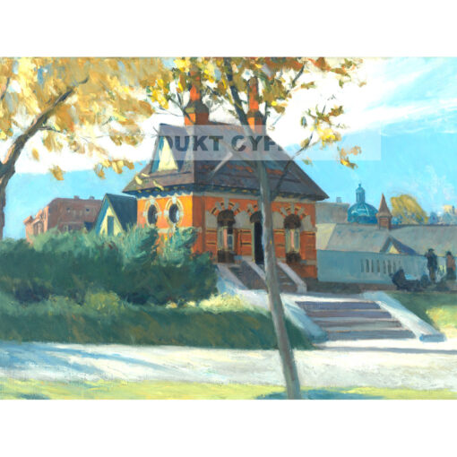 Edward Hopper Stacja w małym mieście — produkt cyfrowy do pobrania