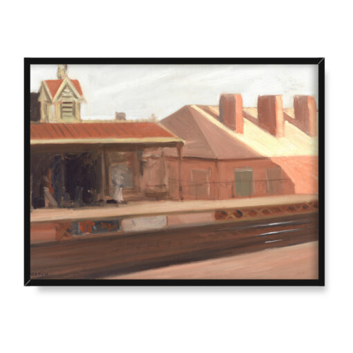 Edward Hopper The El Station 40x30
