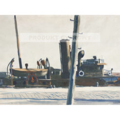 Edward Hopper Trawler i słup telegraficzny — produkt cyfrowy do pobrania