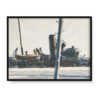 Edward Hopper Trawler i słup telegraficzny 40×30 w RAMIE