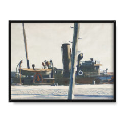 Edward Hopper Trawler i słup telegraficzny 40×30
