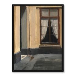 Edward Hopper Wewnętrzny dziedziniec przy rue de Lille 48 Paryż 30×40