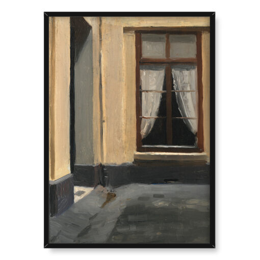 Edward Hopper Wewnętrzny dziedziniec przy rue de Lille 48 Paryż 50x70