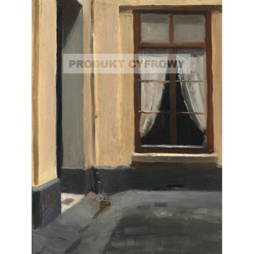 Edward Hopper Wewnętrzny dziedziniec przy rue de Lille 48 Paryż — produkt cyfrowy do pobrania