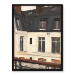 Edward Hopper Widok na wewnętrzny dziedziniec przy rue de Lille 48 Paryż 30×40