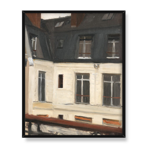 Edward Hopper Widok na wewnętrzny dziedziniec przy rue de Lille 48 Paryż 40x50 w RAMIE