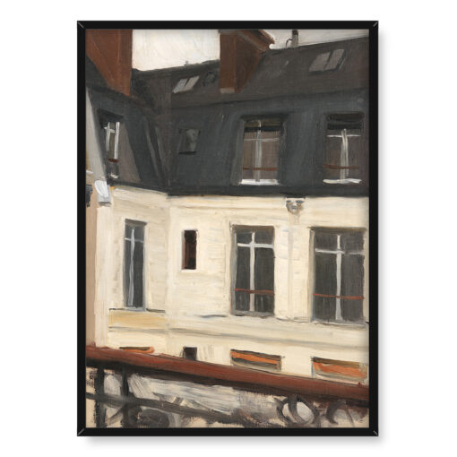 Edward Hopper Widok na wewnętrzny dziedziniec przy rue de Lille 48 Paryż 50x70