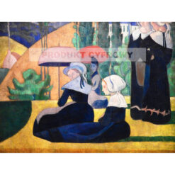 Emile Bernard Bretonki z parasolkami — produkt cyfrowy do pobrania