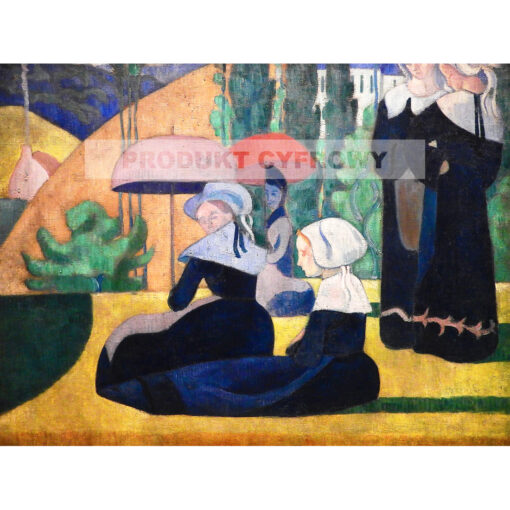 Emile Bernard Bretonki z parasolkami — produkt cyfrowy do pobrania