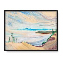 Emily Carr Cieśnina Juana de Fuca z żwirowni 40×30