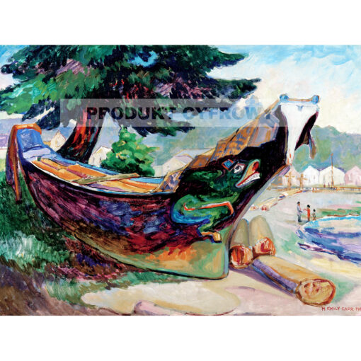 Emily Carr Indiańska wojenna łódź Alert Bay — produkt cyfrowy do pobrania