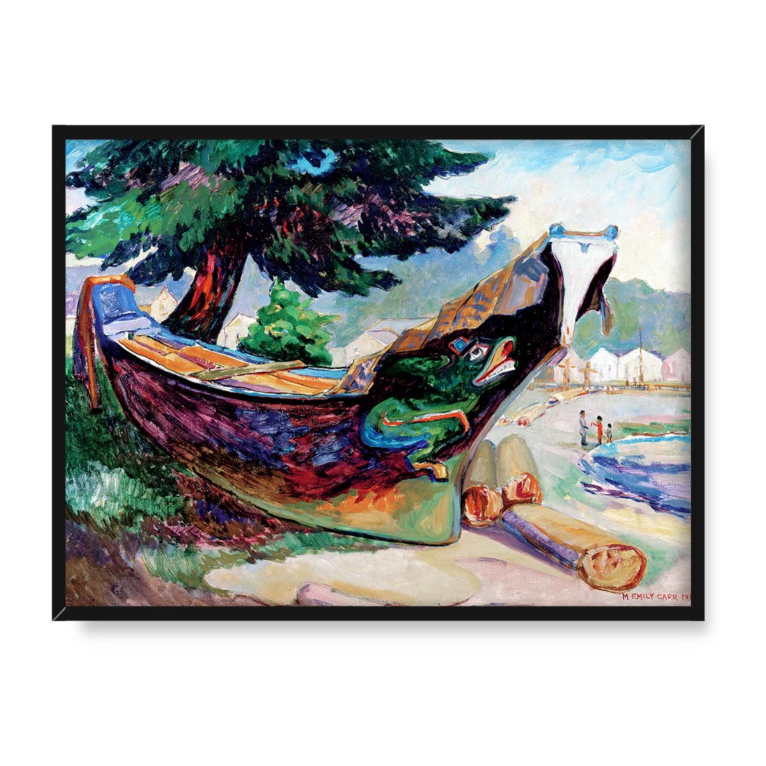 Emily Carr Indiańska wojenna łódź Alert Bay 40x30