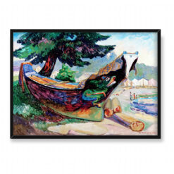 Emily Carr Indiańska wojenna łódź Alert Bay 70×50