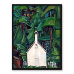 Emily Carr Indiański kościół 30×40 w RAMIE