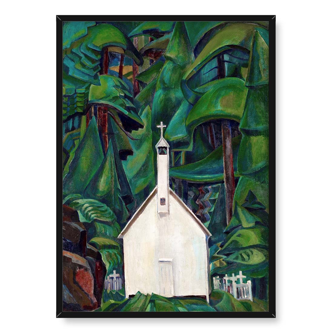 Emily Carr Indiański kościół 50x70