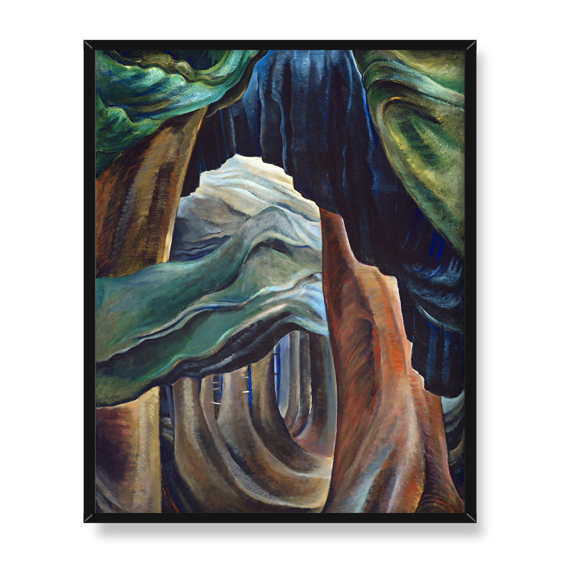 Emily Carr Las Kolumbia Brytyjska 40x50 w RAMIE