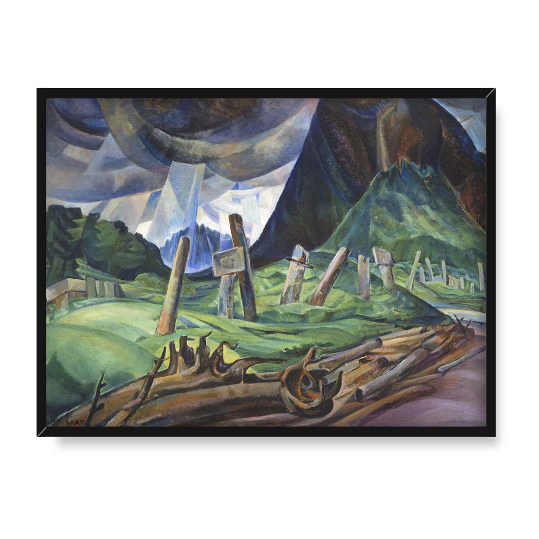 Emily Carr Pokonani 40x30 w RAMIE