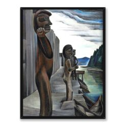 Emily Carr Totemy w Blunden Harbour 30×40 w RAMIE
