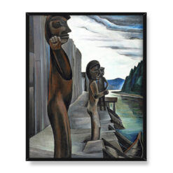 Emily Carr Totemy w Blunden Harbour 40×50