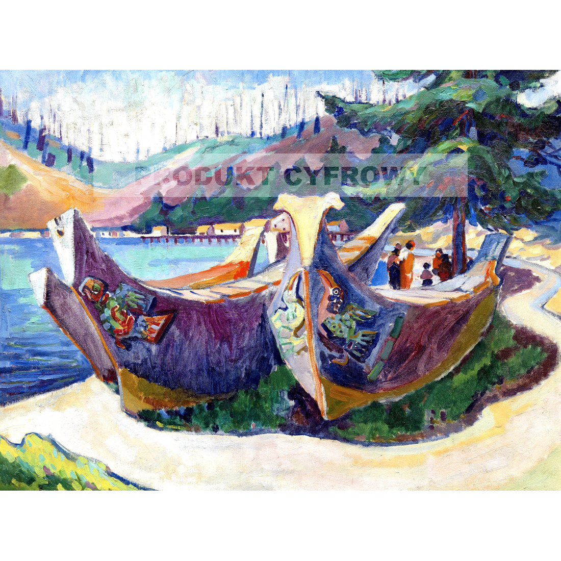 Emily Carr Wojenne canoe Alert Bay — produkt cyfrowy do pobrania