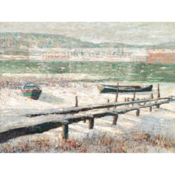 Ernest Lawson Zima nad rzeką — produkt cyfrowy do pobrania