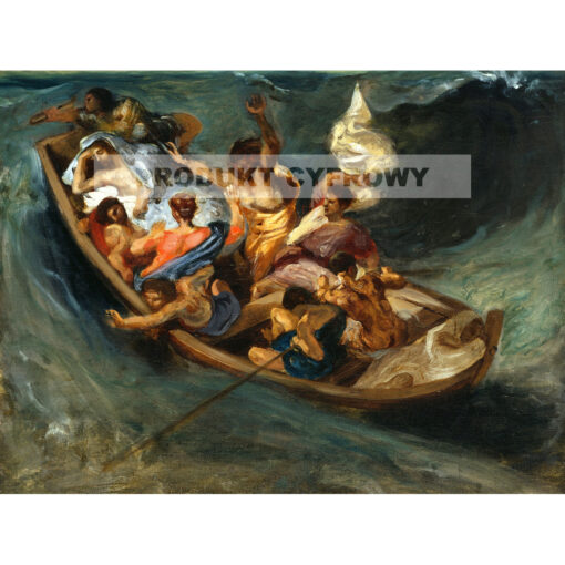 Eugene Delacroix Chrystus na Morzu Galilejskim — produkt cyfrowy do pobrania