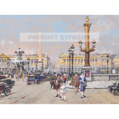 Eugene Galien-Laloue Place de la Concorde Paryż — produkt cyfrowy do pobrania