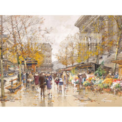 Eugene Galien-Laloue Place de la Madeleine Paryż — produkt cyfrowy do pobrania