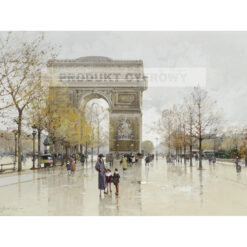 Eugene Galien-Laloue Łuk triumfalny Paryż — produkt cyfrowy do pobrania