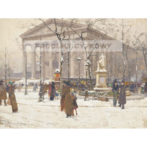 Eugene Galien-Laloue Zima w Paryżu — produkt cyfrowy do pobrania
