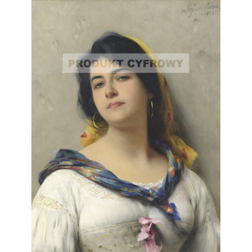 Eugene von Blaas Młoda piękność — produkt cyfrowy do pobrania