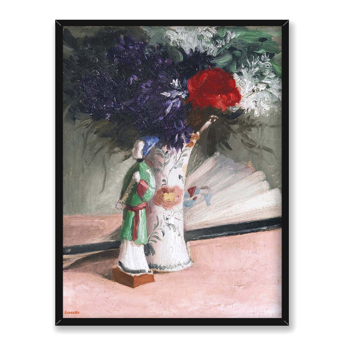 Eva Gonzales Bukiet fiołków 2 30x40 w RAMIE