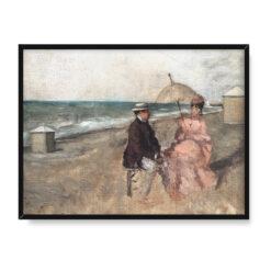 Eva Gonzales Szkic na plaży 40×30