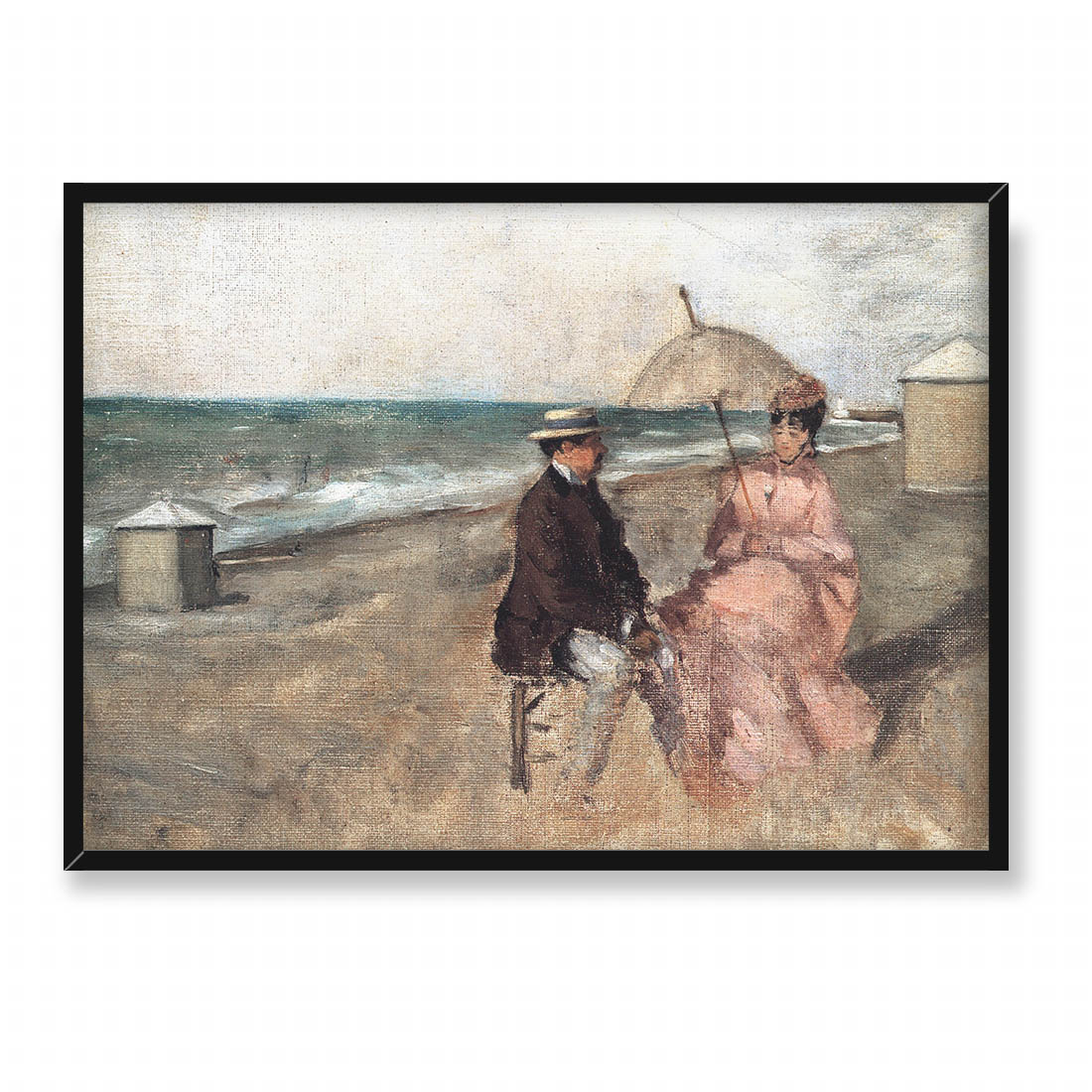 Eva Gonzales Szkic na plaży 70x50