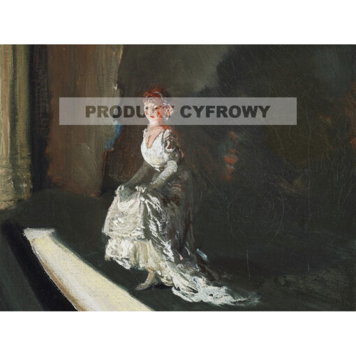 Everett Shinn Dziewczyna w bieli na scenie — produkt cyfrowy do pobrania