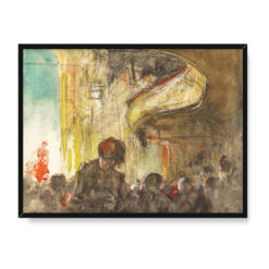 Everett Shinn Paryski teatr muzyczny 40×30