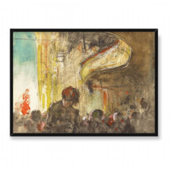 Everett Shinn Paryski teatr muzyczny 70×50