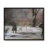 Everett Shinn Zima na Placu Waszyngtona 50×40 w RAMIE