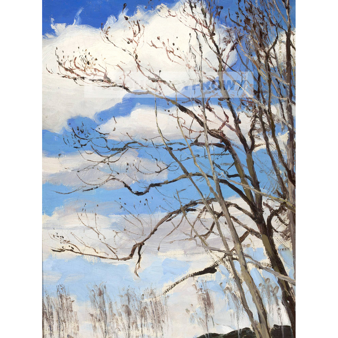 Ferdynand Ruszczyc Drzewa na tle nieba — produkt cyfrowy do pobrania