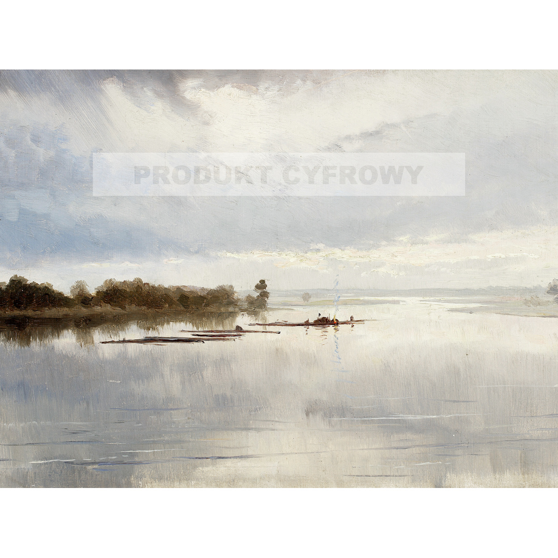 Ferdynand Ruszczyc Pejzaż rzeczny — produkt cyfrowy do pobrania