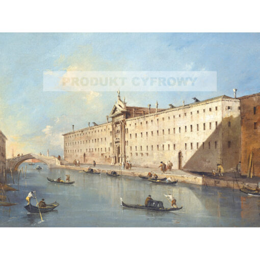 Francesco Guardi Wenecja Rio del Medicanti — produkt cyfrowy do pobrania