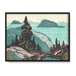 Franklin Carmichael Pejzaż znad jeziora Superior 40×30