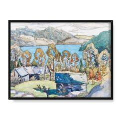 Franklin Carmichael Stare stodoły Miner’s Bay 40×30