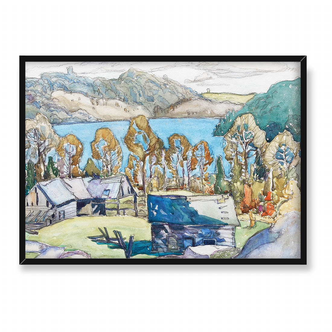 Franklin Carmichael Stare stodoły Miner’s Bay 70x50