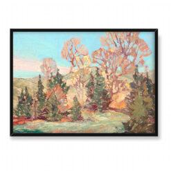 Franklin Carmichael Studium drzew jesienią 70×50