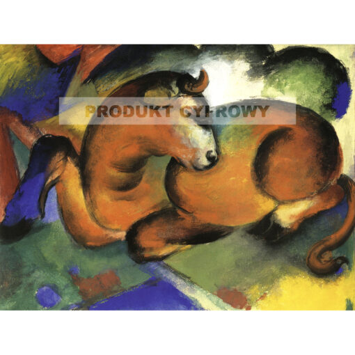 Franz Marc Czerwony byk — produkt cyfrowy do pobrania
