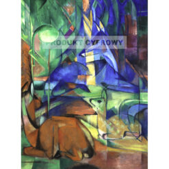 Franz Marc Jeleń w lesie — produkt cyfrowy do pobrania