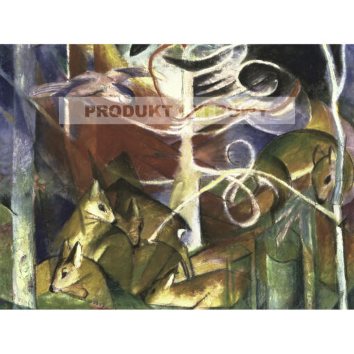 Franz Marc Jelenie w lesie 2 — produkt cyfrowy do pobrania