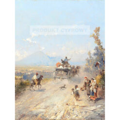 Franz Richard Unterberger Na drodze do Pompejów Wezuwiusz — produkt cyfrowy do pobrania